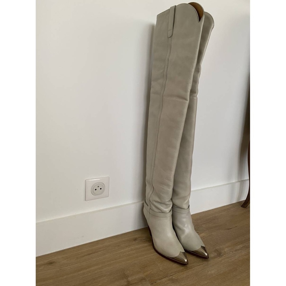 ISO IN SEARCH OF ISABEL MARANT LAFSTEN LAMSY BOOTS Grey OR WHITE 37 or 38 - Picture 4 of 9
